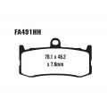 EBC Brakes Double-H Sintered Superbike Brake Pads Front - FA491HH EBC Brakes Double-H Sintered Superbike Brake Pads Front - FA491HH